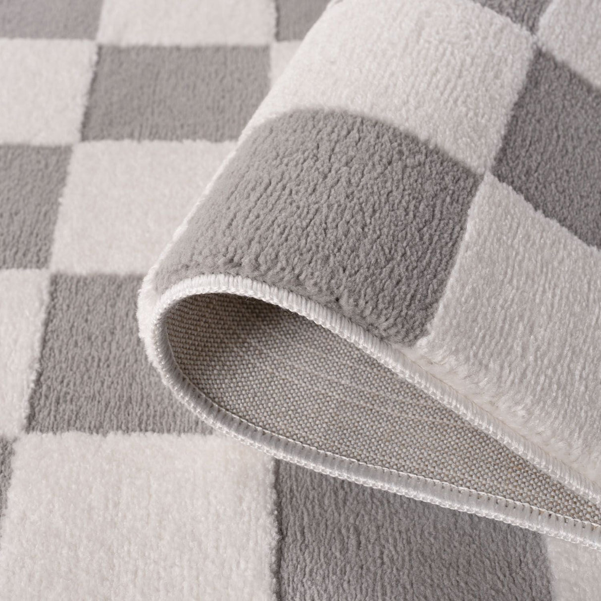 The Rugs Loft Checkerboard Grey Rug