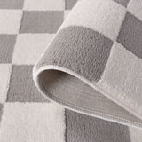 The Rugs Loft Checkerboard Grey Rug