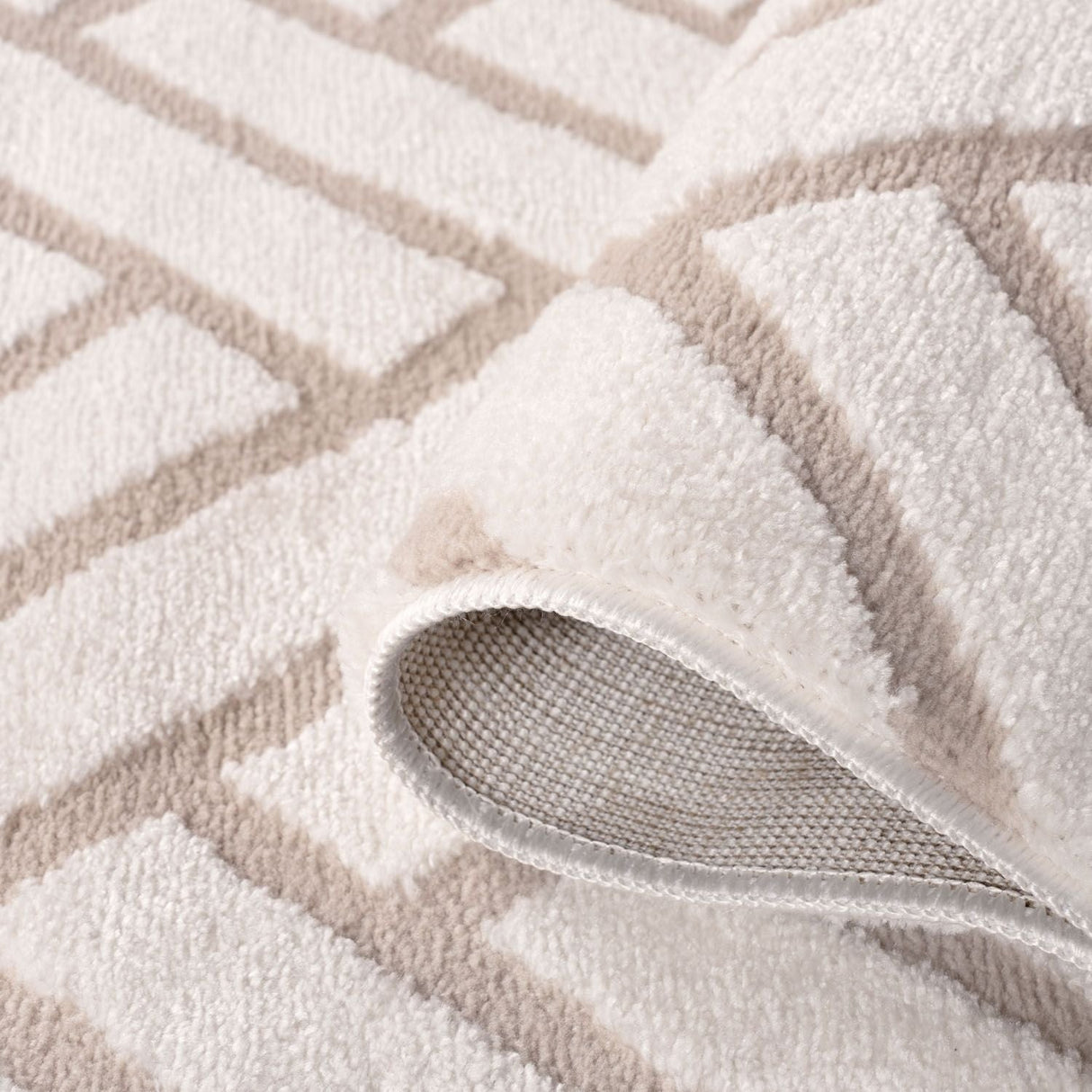 The Rugs Loft Chevron Beige Rug