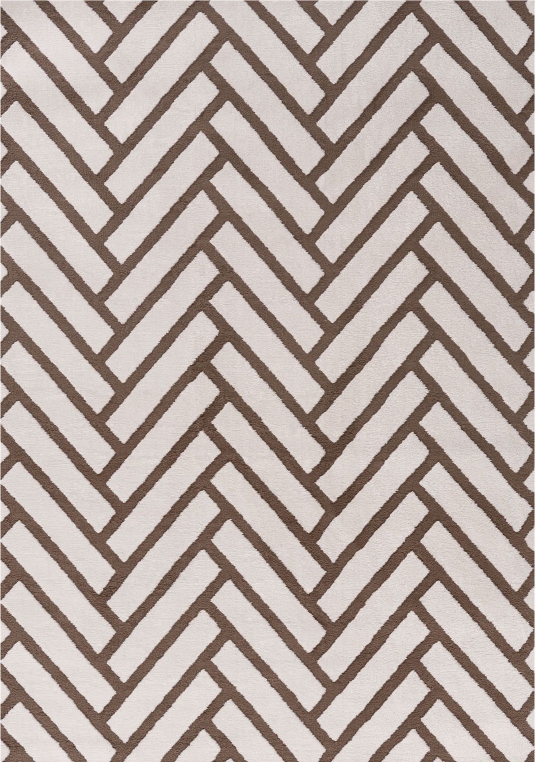 The Rugs Loft Chevron Brown Rug