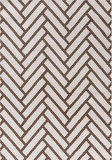 The Rugs Loft Chevron Brown Rug
