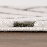 The Rugs Loft Chevron Green Rug