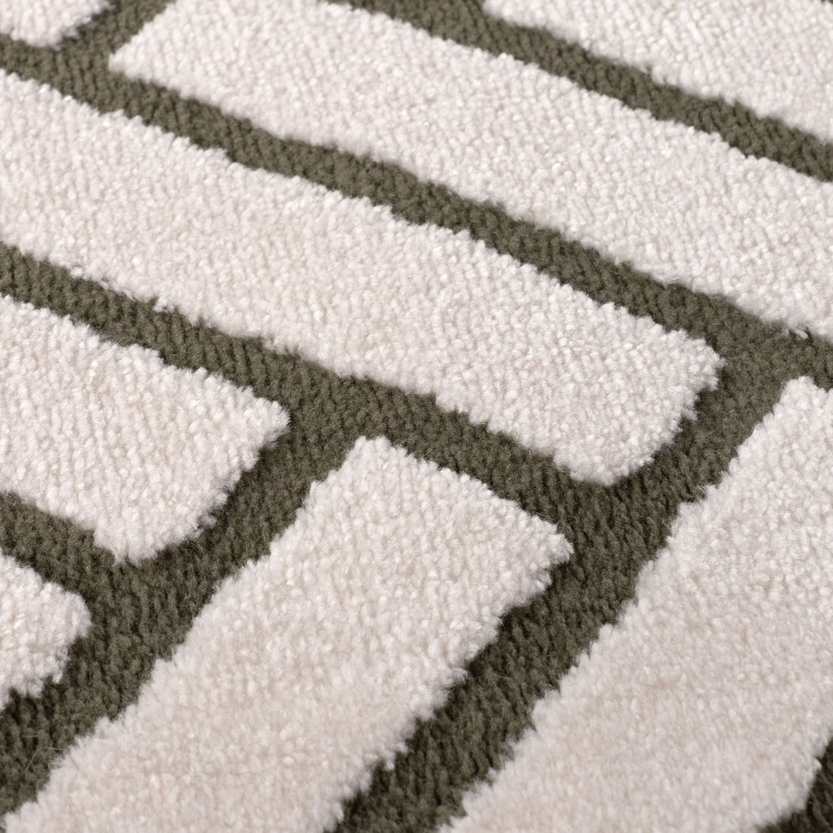 The Rugs Loft Chevron Green Rug