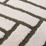 The Rugs Loft Chevron Green Rug
