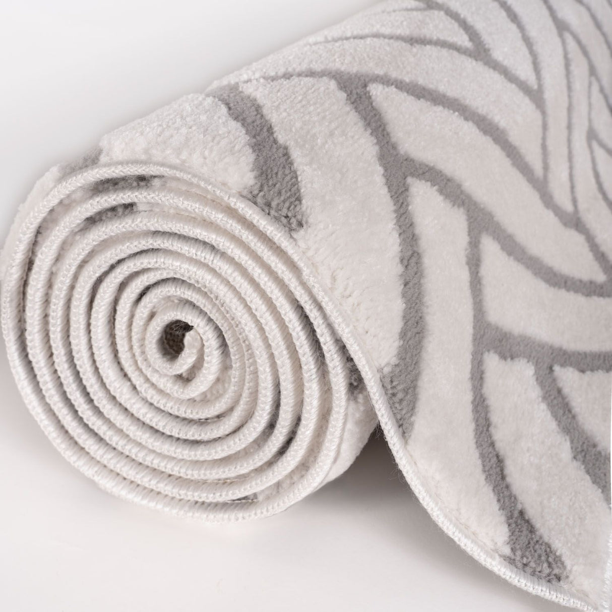 The Rugs Loft Chevron Grey Rug
