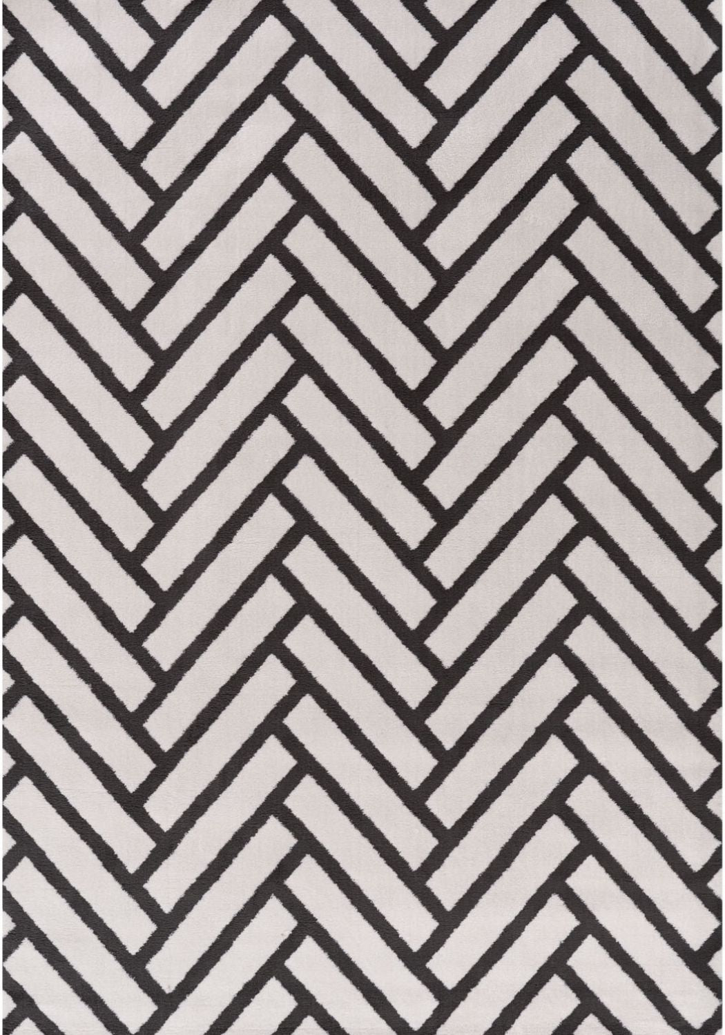 The Rugs Loft Chevron Dark Grey Rug
