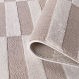 The Rugs Loft Striped Beige Rug