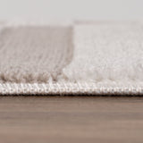 The Rugs Loft Striped Beige Rug