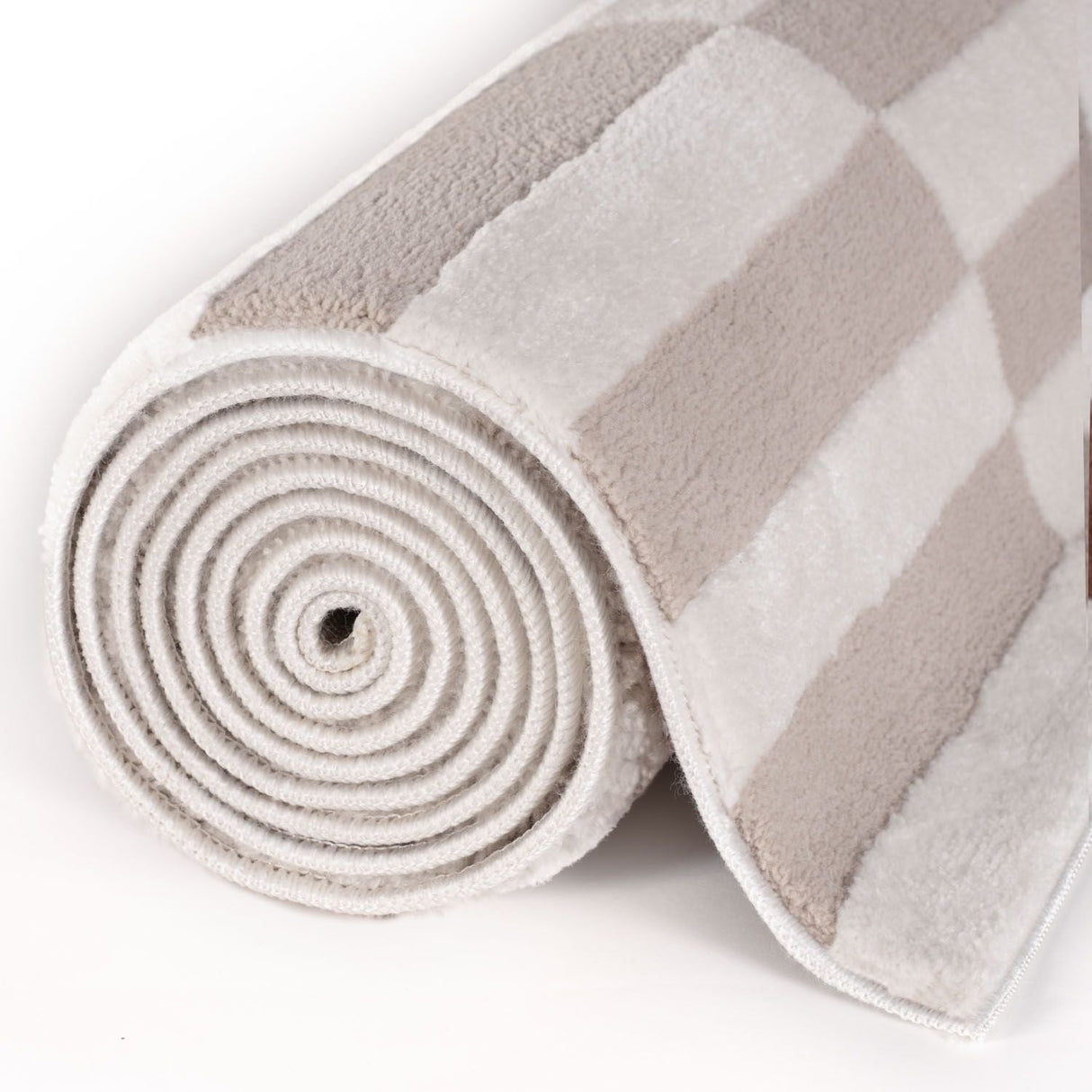 The Rugs Loft Striped Beige Rug