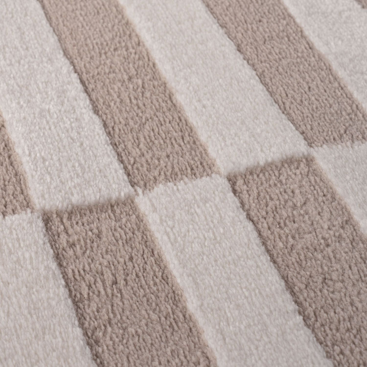 The Rugs Loft Striped Beige Rug