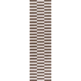 The Rugs Loft Striped Brown Rug