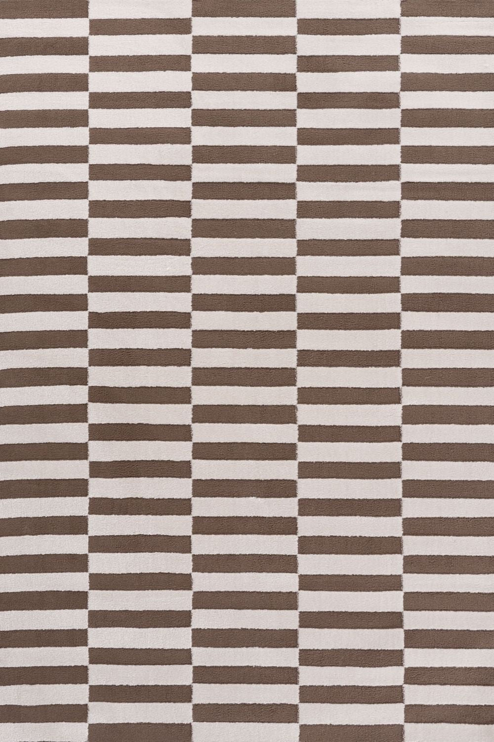 The Rugs Loft Striped Brown Rug