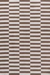 The Rugs Loft Striped Brown Rug