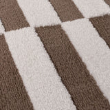 The Rugs Loft Striped Brown Rug