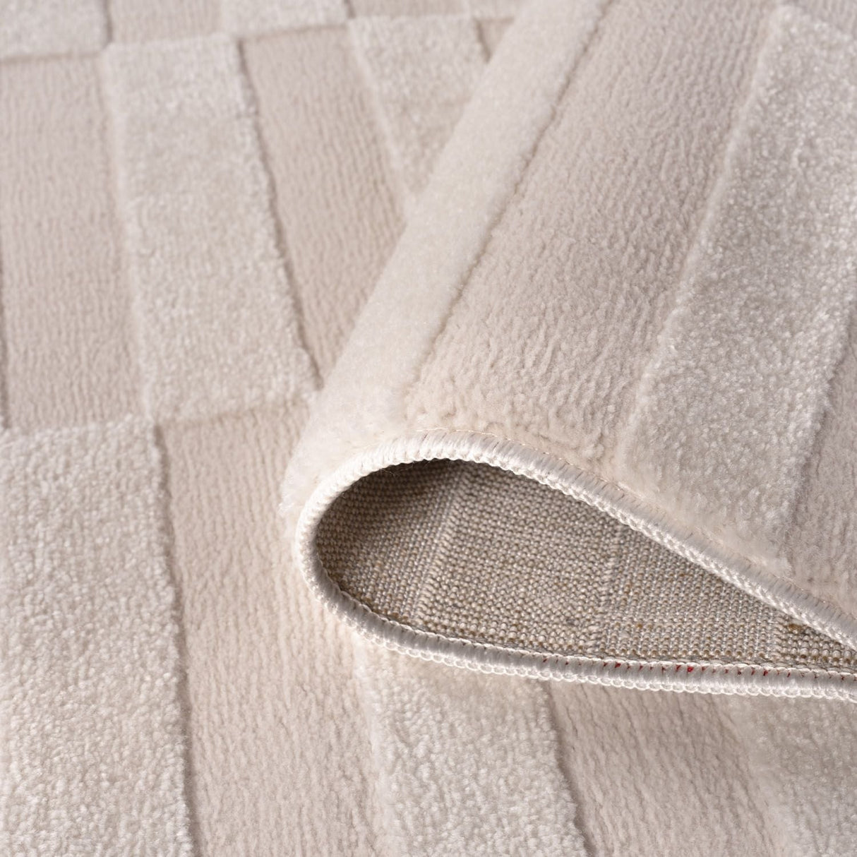 The Rugs Loft Striped Cream Rug