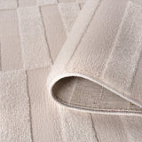 The Rugs Loft Striped Cream Rug