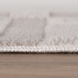 The Rugs Loft Striped Cream Rug