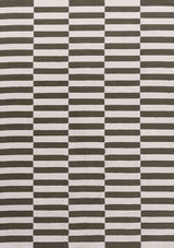 The Rugs Loft Striped Green Rug