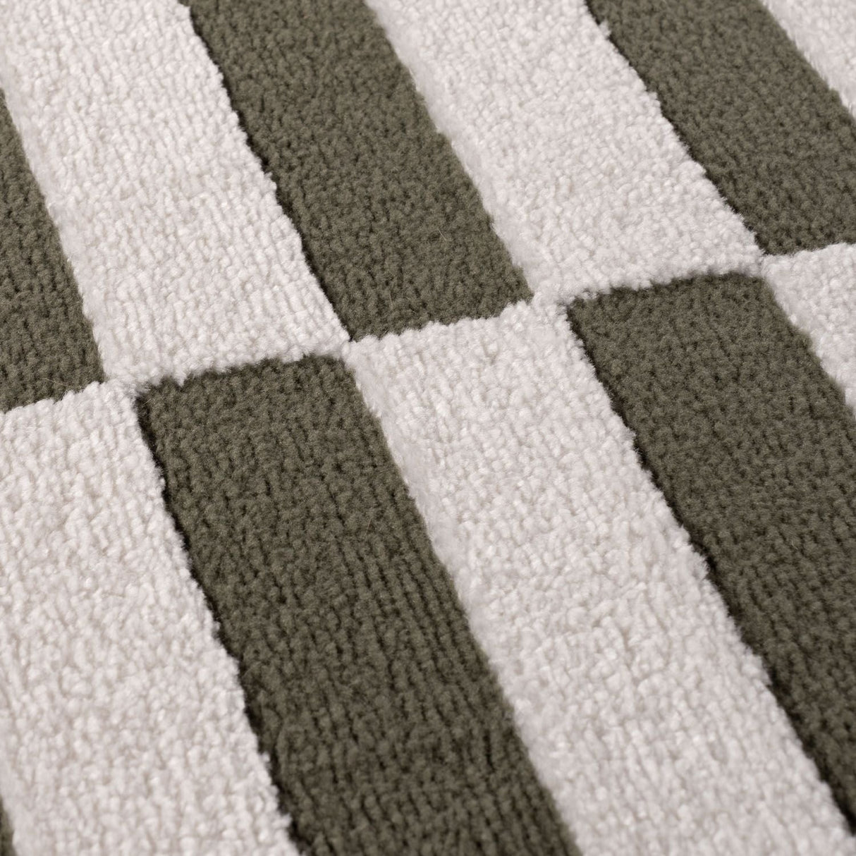 The Rugs Loft Striped Green Rug