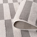 The Rugs Loft Striped Grey Rug