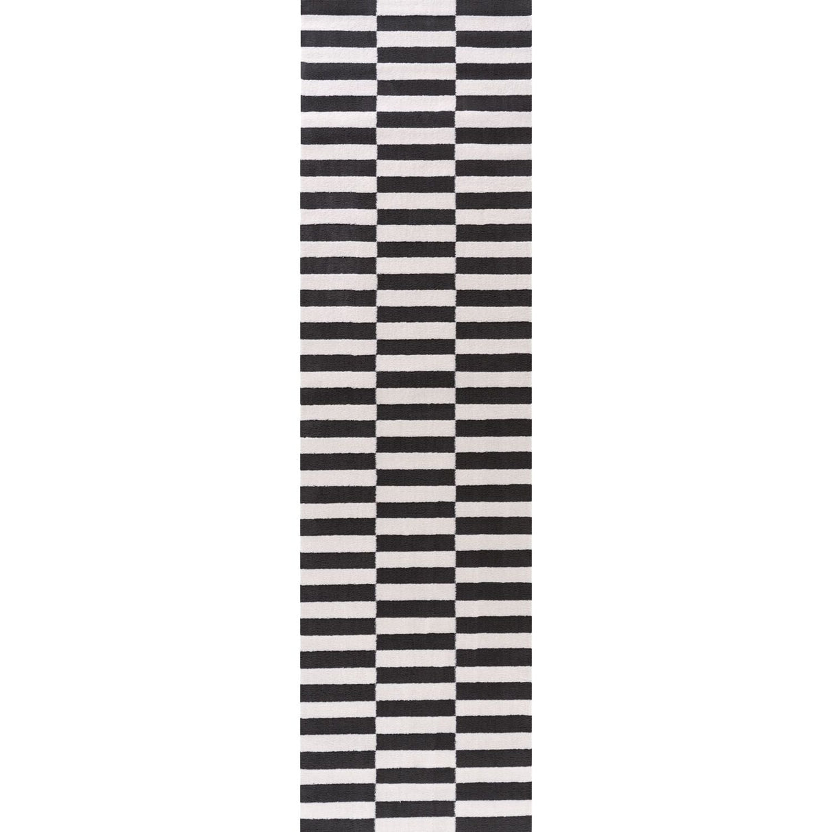 The Rugs Loft Striped Dark Grey Rug