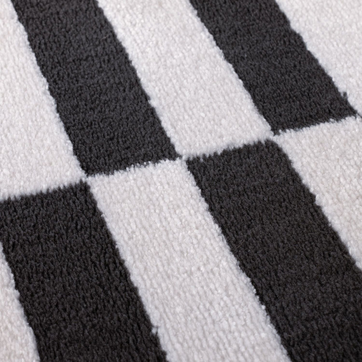 The Rugs Loft Striped Dark Grey Rug
