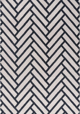 The Rugs Loft Chevron Blue Rug