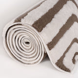 The Rugs Loft Geometric Brown Rug