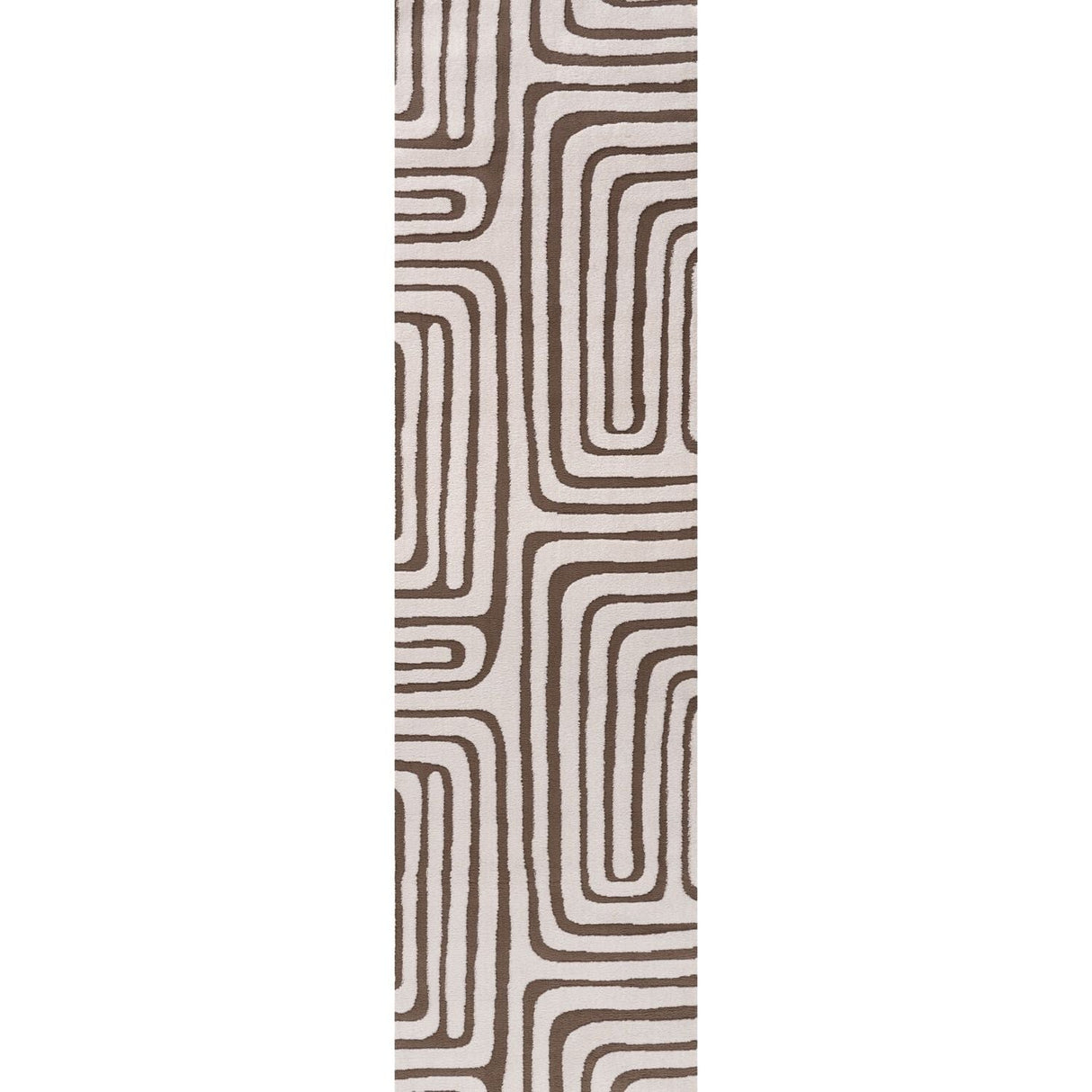 The Rugs Loft Geometric Brown Rug