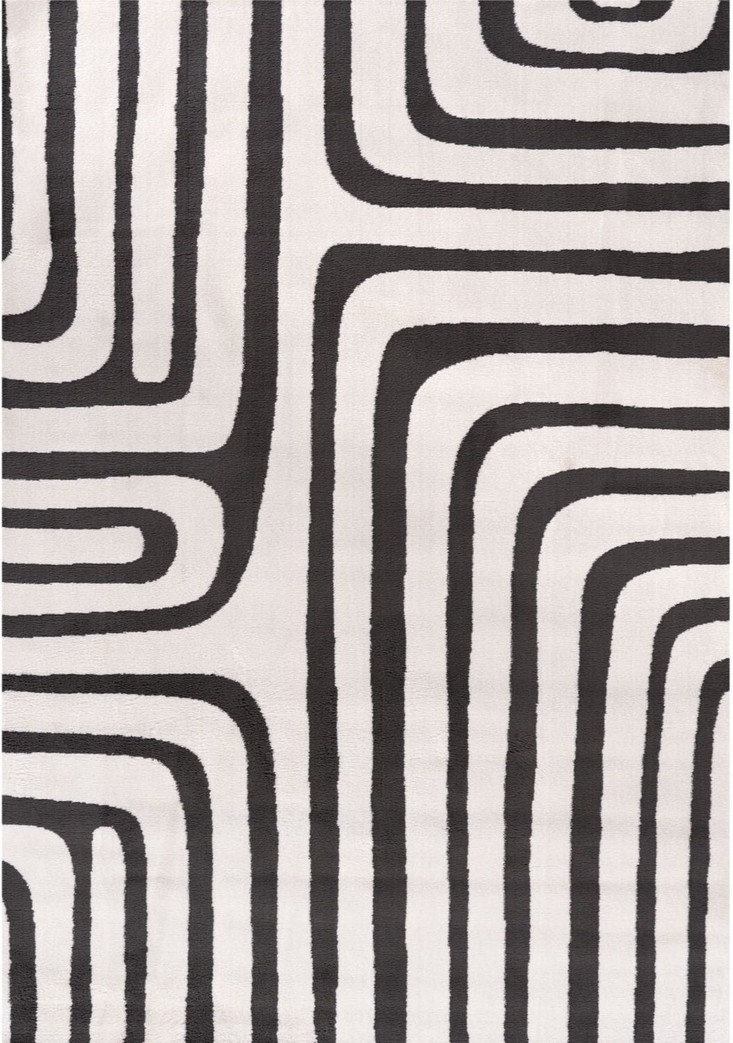 The Rugs Loft Geometric Dark Grey Rug