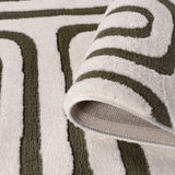 The Rugs Loft Geometric Green Rug