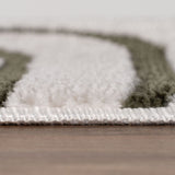 The Rugs Loft Geometric Green Rug