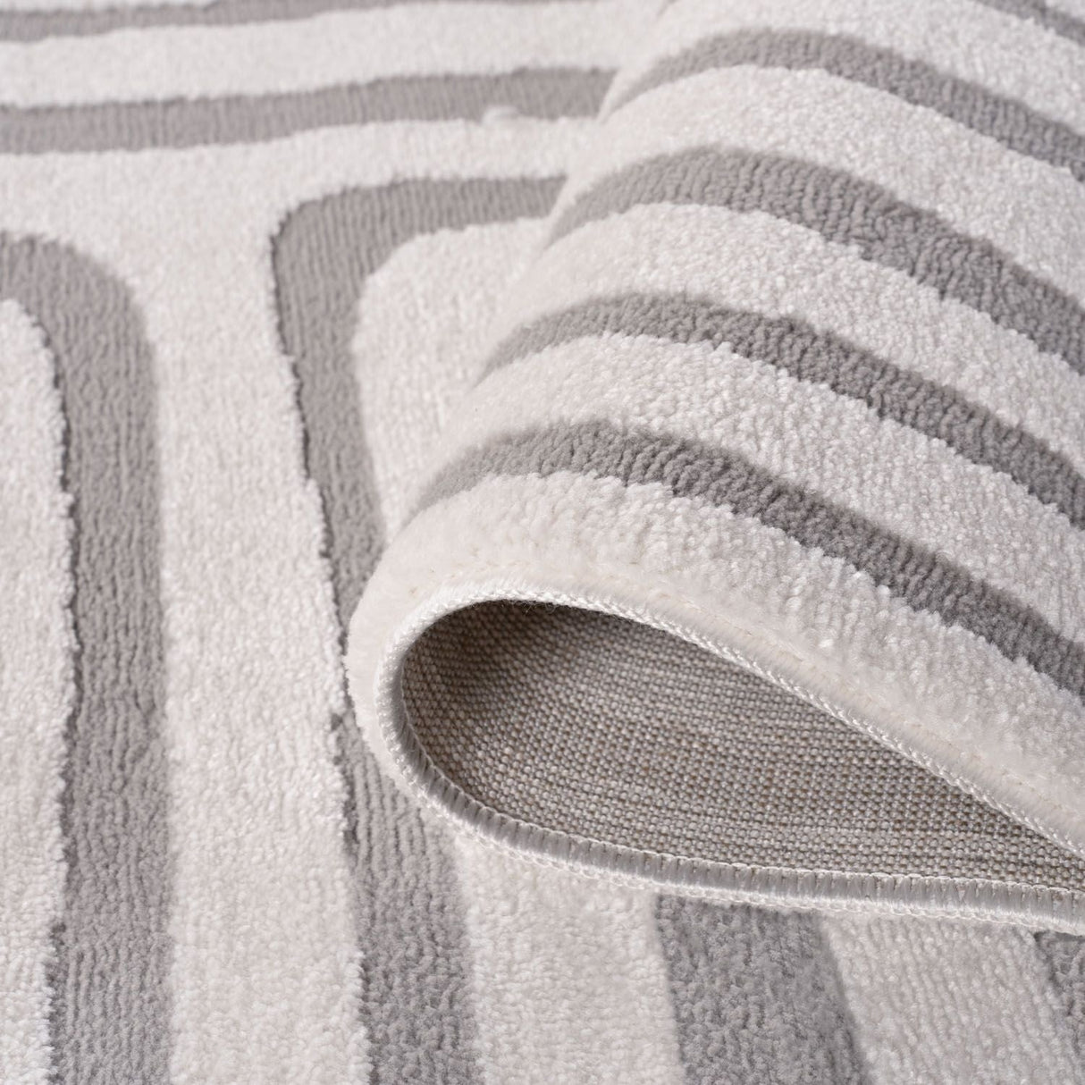 The Rugs Loft Geometric Grey Rug