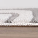 The Rugs Loft Geometric Grey Rug