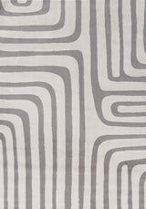 The Rugs Loft Geometric Grey Rug
