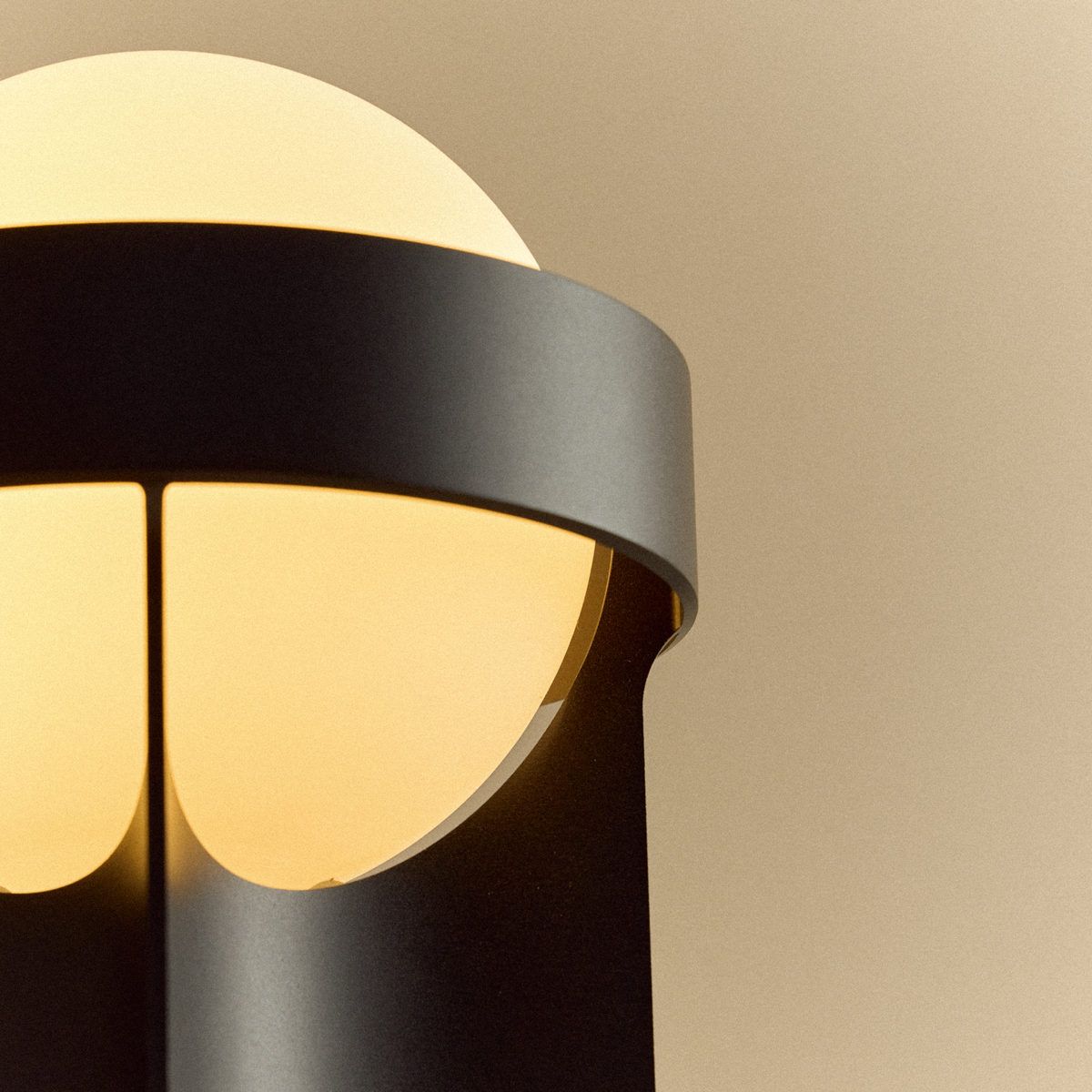 Tala Loop Table Lamp in Dark Grey with Sphere IV