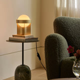 Tala Loop Table Lamp in Gold with Sphere IV