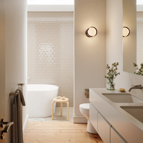 Tala Loop Wall Light in Dark Grey with Sphere IV