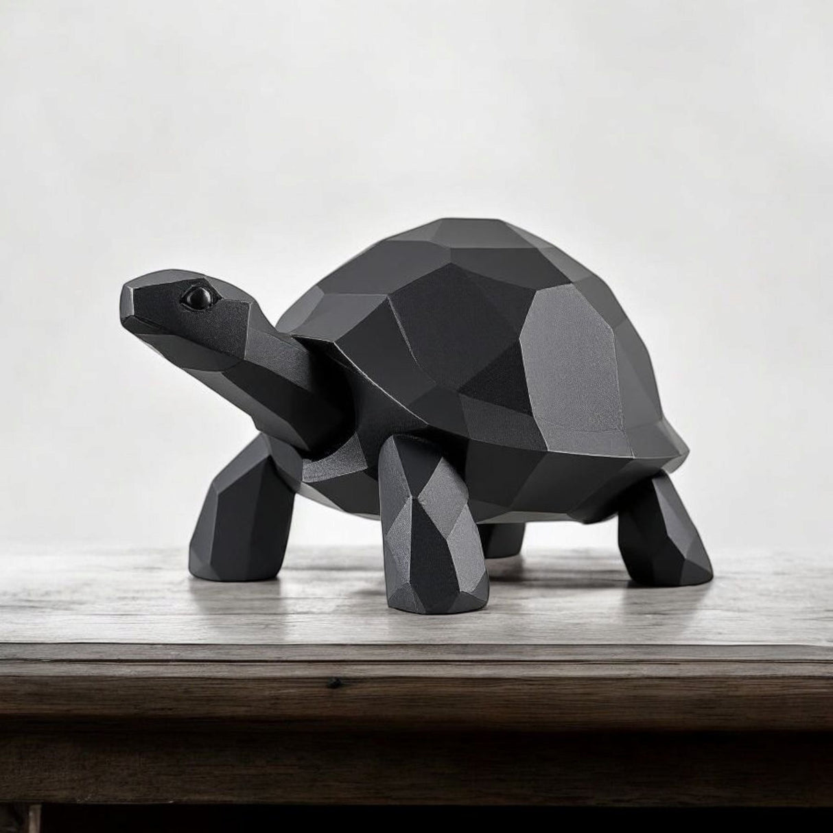 Filamora Studios Low Poly Turtle Sculpture