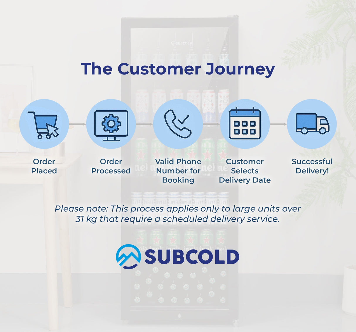 Subcold Maxi250 Tall Drinks Fridge Black - 237L