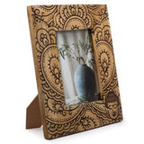 HatiNest Large Black Buddha Mango Wood Photo Frame - 13x18cm