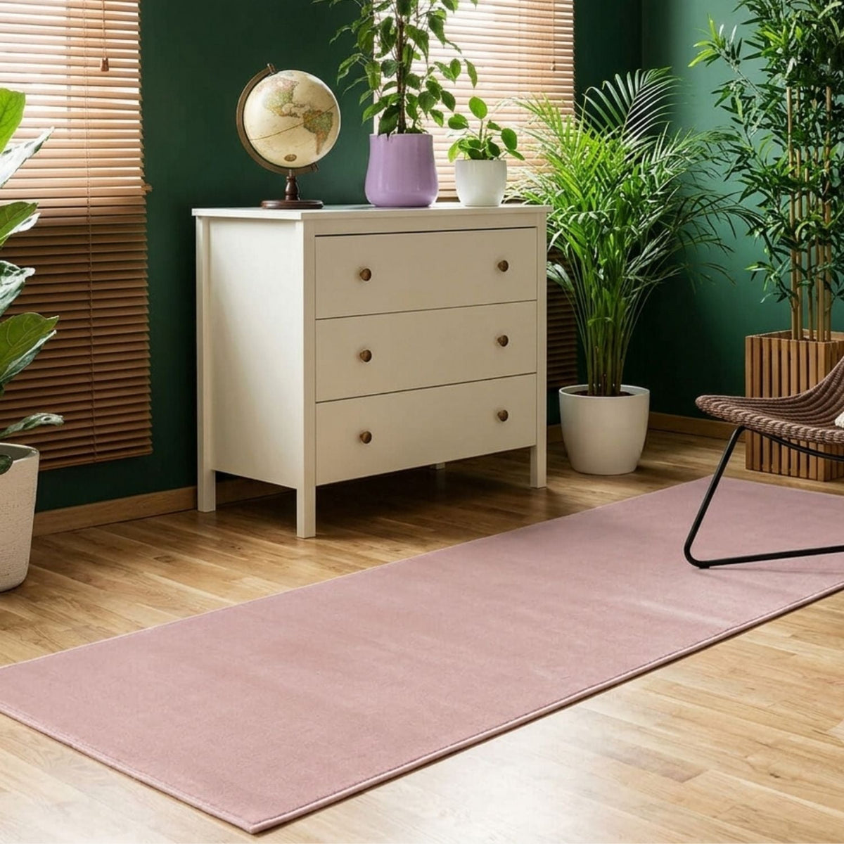 Maestro Solid Pink Rug | The Rugs