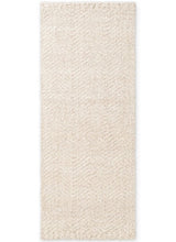 The Rugs Majoli Natural White Herringbone Wool Jute Rug