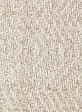 The Rugs Majoli Natural White Herringbone Wool Jute Rug