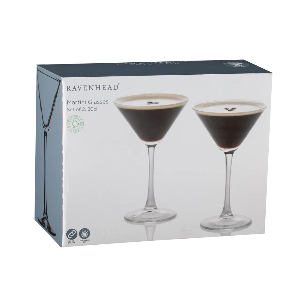 Ravenhead Entertain Martini Glasses, Set of 2, 20cl