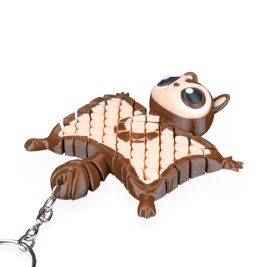 Filamora Studios Merle Flying Squirrel Keychain