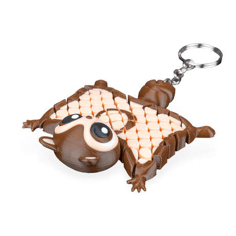 Filamora Studios Merle Flying Squirrel Keychain