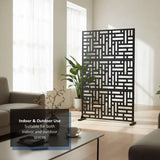 Nicoman Metal Indoor/Outdoor Privacy Screen 90cm x 180cm - Maze