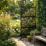 Nicoman Metal Indoor/Outdoor Privacy Screen 90cm x 180cm - Maze