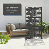 Nicoman Metal Indoor/Outdoor Privacy Screen 90cm x 180cm - Maze
